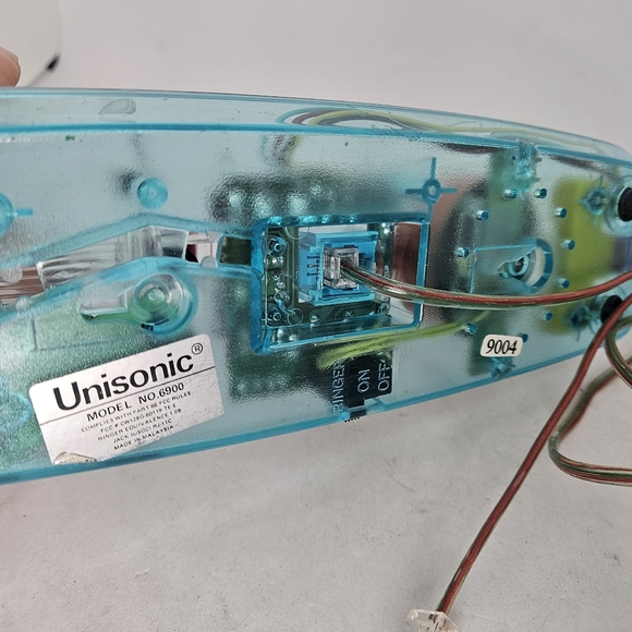Vintage Unisonic 6900 1980's Clear See Through Push Button Phone Untested Broke? - Picture 10 of 12